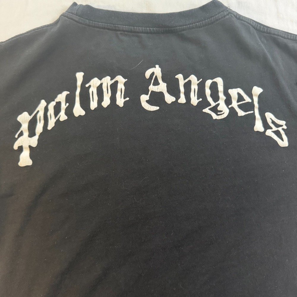 Palm Angels Teddy Bear Black T-Shirt Mens Medium Cotton - Picture 8 of 8